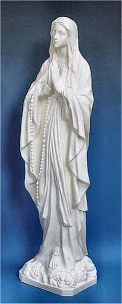 Our Lady Of Lourdes White Garden Statue